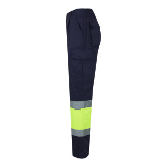 VL POSEIDON LARGE. Dvoubarevné keprové kalhoty s více kapsami (210 g/m²), z bavlny (20 %) a polyesteru (80 %)