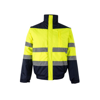VL JUPITER LARGE. Dvoubarevná vycpaná bunda (180 g/m²) z polyesteru (100 %) s PU zátěrem