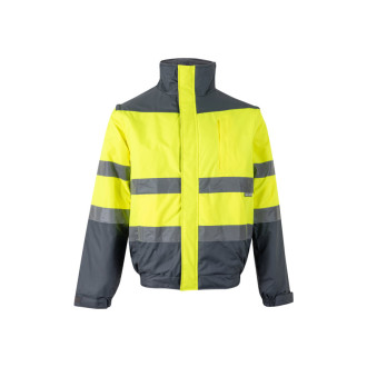 VL JUPITER LARGE. Dvoubarevná vycpaná bunda (180 g/m²) z polyesteru (100 %) s PU zátěrem