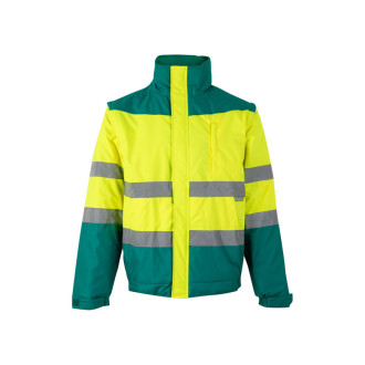 VL JUPITER LARGE. Dvoubarevná vycpaná bunda (180 g/m²) z polyesteru (100 %) s PU zátěrem