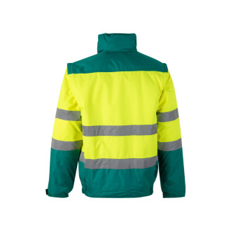 VL JUPITER LARGE. Dvoubarevná vycpaná bunda (180 g/m²) z polyesteru (100 %) s PU zátěrem