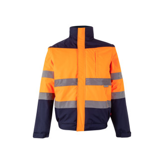 VL JUPITER LARGE. Dvoubarevná vycpaná bunda (180 g/m²) z polyesteru (100 %) s PU zátěrem