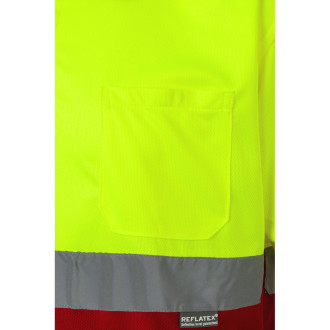 VL CUPID LARGE. Dvoubarevná polokošile z ptačí perspektivy (160 g/m²) s krátkým rukávem z polyesteru (100 %)