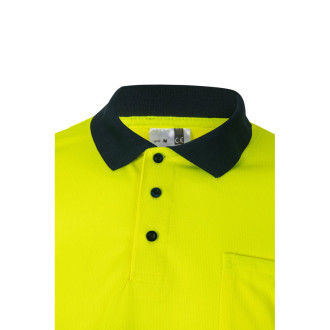 VL VULCAN. Dvoubarevná polokošile z ptačí perspektivy (160 g/m²) s dlouhým rukávem, z polyesteru (100 %)