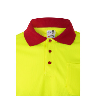 VL VULCAN. Dvoubarevná polokošile z ptačí perspektivy (160 g/m²) s dlouhým rukávem, z polyesteru (100 %)