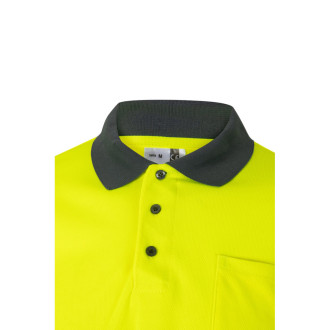 VL VULCAN. Dvoubarevná polokošile z ptačí perspektivy (160 g/m²) s dlouhým rukávem, z polyesteru (100 %)