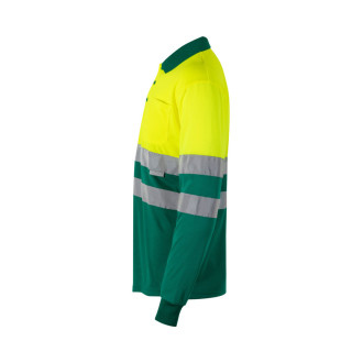 VL VULCAN. Dvoubarevná polokošile z ptačí perspektivy (160 g/m²) s dlouhým rukávem, z polyesteru (100 %)