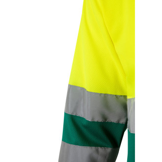 VL VULCAN. Dvoubarevná polokošile z ptačí perspektivy (160 g/m²) s dlouhým rukávem, z polyesteru (100 %)