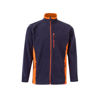 VL GERAS. Dvoubarevná fleecová bunda (220 g/m²) z polyesteru (100 %)
