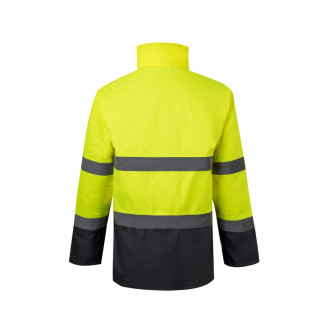 VL THEMIS. Dvoubarevná parka (190 g/m²), z polyesteru (100 %), s PU zátěrem
