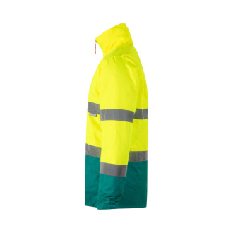VL THEMIS. Dvoubarevná parka (190 g/m²), z polyesteru (100 %), s PU zátěrem