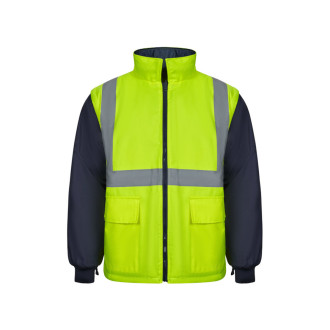 VL JUNO. Dvoubarevná parka 4v1 (180g/m²), z polyesteru (100%) s PU zátěrem