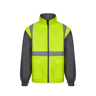 VL JUNO. Dvoubarevná parka 4v1 (180g/m²), z polyesteru (100%) s PU zátěrem
