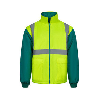 VL JUNO. Dvoubarevná parka 4v1 (180g/m²), z polyesteru (100%) s PU zátěrem