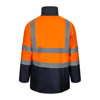 VL JUNO. Dvoubarevná parka 4v1 (180g/m²), z polyesteru (100%) s PU zátěrem