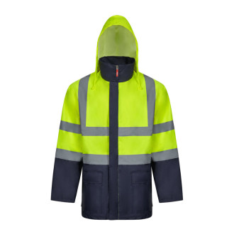 VL JUNO LARGE. Dvoubarevná parka 4v1 (180g/m²), z polyesteru (100%) s PU zátěrem