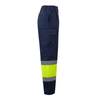 VL ARTEMIS. Dvoubarevné kalhoty z kepru (190 g/m²), bavlny (20 %) a polyesteru (80 %)