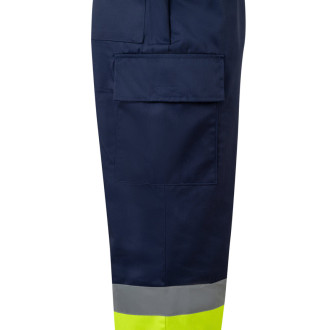 VL ARTEMIS. Dvoubarevné kalhoty z kepru (190 g/m²), bavlny (20 %) a polyesteru (80 %)