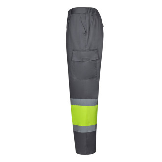VL ARTEMIS. Dvoubarevné kalhoty z kepru (190 g/m²), bavlny (20 %) a polyesteru (80 %)