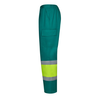 VL ARTEMIS. Dvoubarevné kalhoty z kepru (190 g/m²), bavlny (20 %) a polyesteru (80 %)