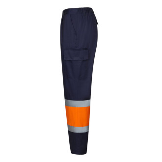 VL ARTEMIS. Dvoubarevné kalhoty z kepru (190 g/m²), bavlny (20 %) a polyesteru (80 %)
