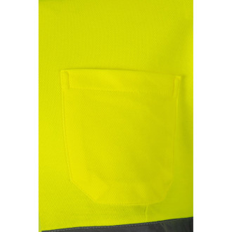 VL PLUTO LARGE. Dvoubarevná piké polokošile (150 g/m²) s dlouhým rukávem z bavlny (55 %) a polyesteru (45 %)