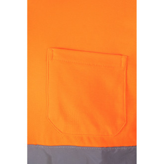 VL PLUTO LARGE. Dvoubarevná piké polokošile (150 g/m²) s dlouhým rukávem z bavlny (55 %) a polyesteru (45 %)