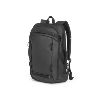 KAMPALA. Batoh na notebook z recyklovaného polyesteru s vysokou hustotou 900D, voděodolným povrchem a podšívkou z recyklovaného polyesteru 210D 17´3"