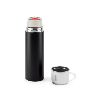 COMANECI. Dvouplášťová láhev z nerezové oceli (90% recyklace) s matným povrchem 490 ml
