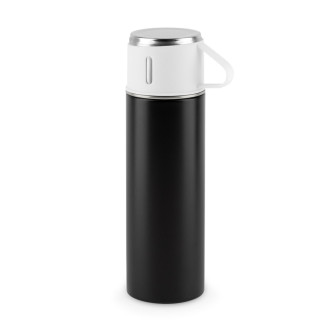 COMANECI. Dvouplášťová láhev z nerezové oceli (90% recyklace) s matným povrchem 490 ml