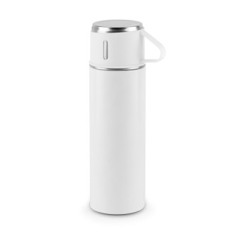 COMANECI. Dvouplášťová láhev z nerezové oceli (90% recyklace) s matným povrchem 490 ml