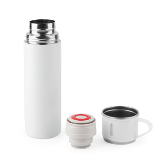 COMANECI. Dvouplášťová láhev z nerezové oceli (90% recyklace) s matným povrchem 490 ml