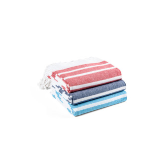 SARDENHA. Plážová osuška z bavlny (70 % recyklovaného) a polyesteru (30 % recyklovaného) (180 g/m²)