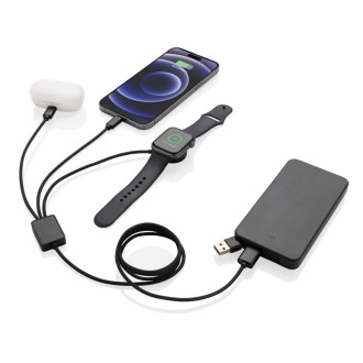 Nabíjecí kabel Terra s nabíječkou hodinek 6 v 1 z RCS rPET