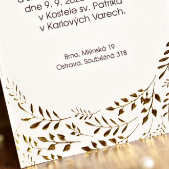 Svadobné oznámenie FO1209