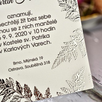 Svadobné oznámenie FO1210