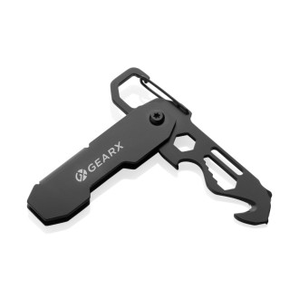 Skládací víceúčelové EDC nářadí Gear X s karabinou