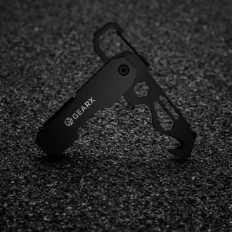 Skládací víceúčelové EDC nářadí Gear X s karabinou