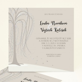 Svadobné oznámenie FO1255