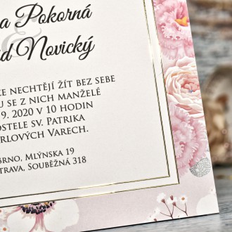 Svadobné oznámenie FO1261