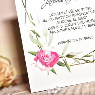 Svadobné oznámenie FO1264