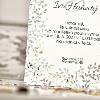 Svadobné oznámenie FO1286