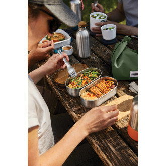 Nerezový dvojitý Bento box Black+Blum