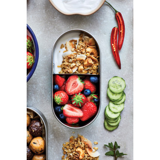 Nerezový dvojitý Bento box Black+Blum