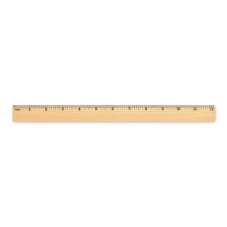 RULER30, Dřevěné pravítko 30 cm