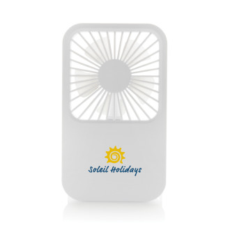 Stolní dobíjecí větráček Aervina z recyklovaného plastu RCS