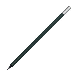 WOODEN SILVER tužka, tmavě zelená