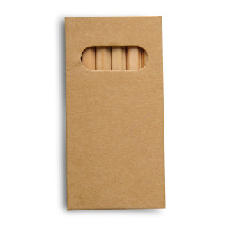 CRAYON SMALL sada pastelek 9 cm, přírodní