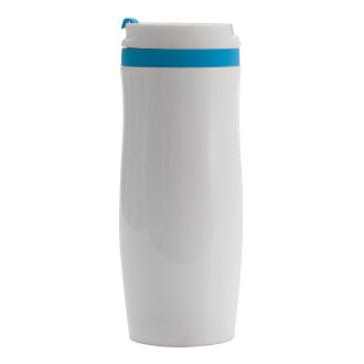 VIKI termohrnek 390 ml, červená/bílá