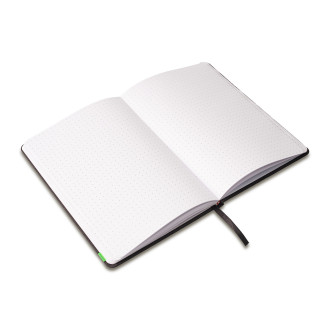 DOT PLANNER zápisník s 80 listy s tečkami, černá
